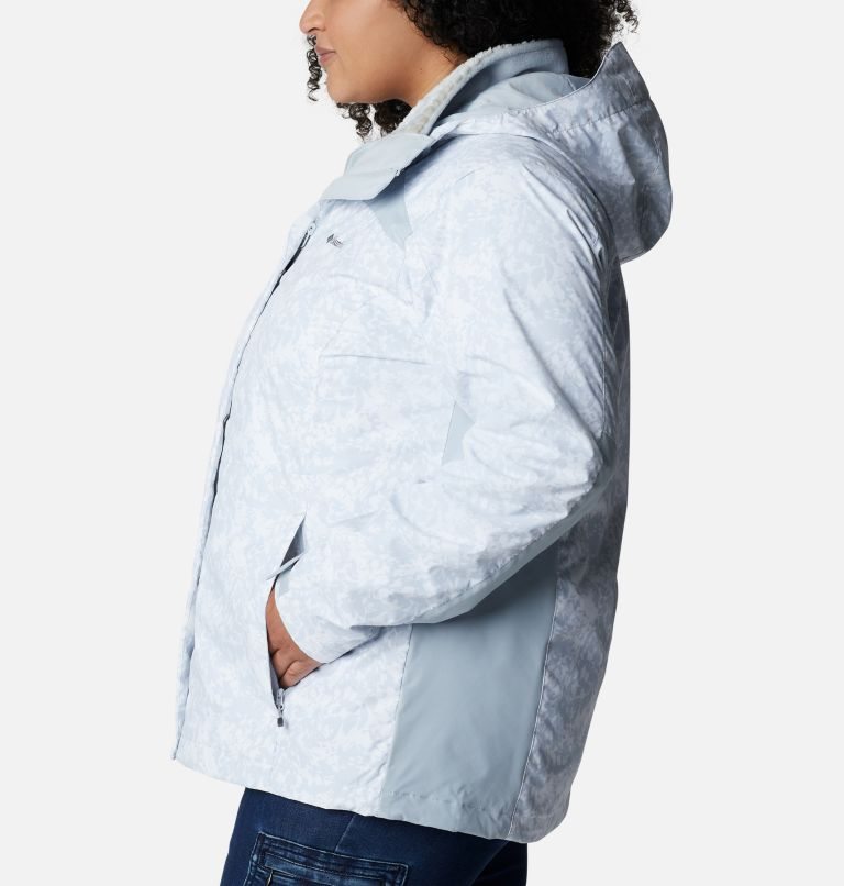 Women's Columbia Tunnel Falls Interchange Jackets White | Plus Size CA-I834A